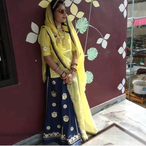 S,M..rajput poshak...yellow,blue color