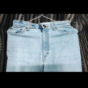 blue High Waist Jeans