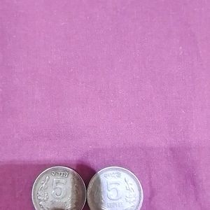 5 Rs 1997&1996 Coin