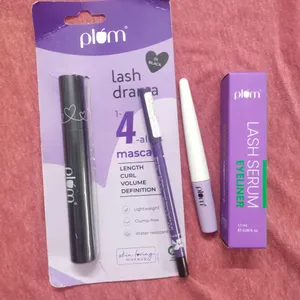 Plum Eye Maskara,Liner & Kajal Combo