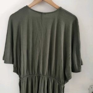 H&M OLIVE GREEN DRESS