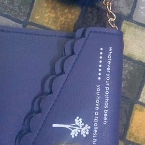 Navy Blue Ladies Wallet