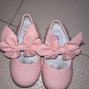 Gurls Footwear With Flower Bow