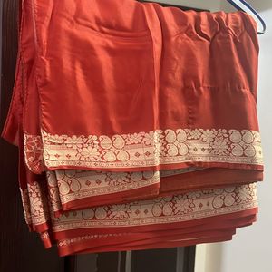 Red Saree Elegant Never Worn Even Once