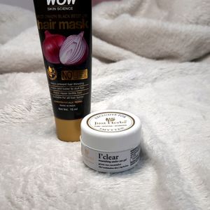Combo Of Hair Mask And Under Eye Cream