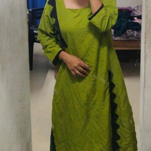 Olive Green Kurta For Women