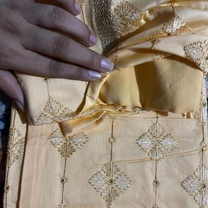 Unstitched Embroidery Suit Material