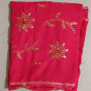 New!!✅ Coral Pink Saree