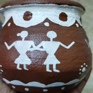 Werli Painted Small Eathern Pot