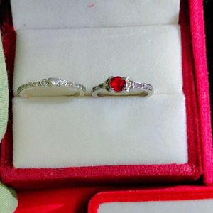 Pure Silver Ring 925 Hallmark Combo