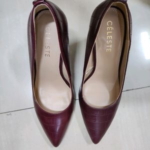 Celeste Maroon Heels