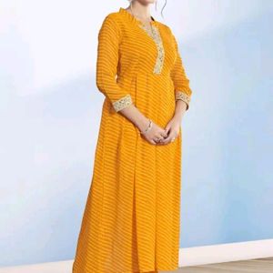 Absolutely New Beautiful A Line Kurti With Pant