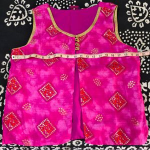 Beautiful Rose Pink Ethnic Jacket