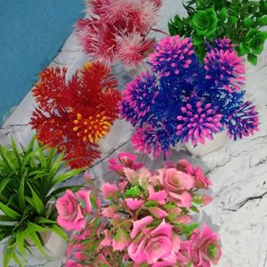 Very Low Price Pack Of 6 Artificial Flowers Plants