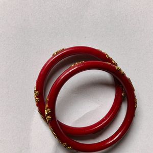 New Bangles Chilli Red Maroon Colour