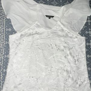 White Sequence Top