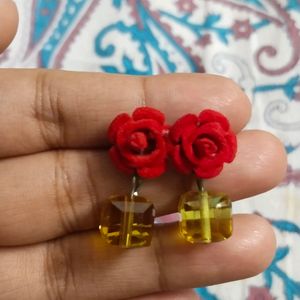 Combo Of Rose Earrings