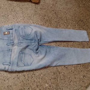 Faded Blue Skinny Jeans