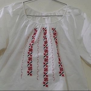 Embroidered top