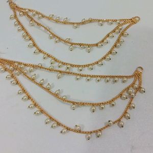 Earchain Gold Plated Fancy