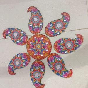 Wooden Rangoli For Diwali