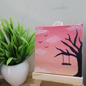 Set Of 3 Mini Canvas Painting