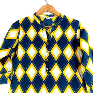 Blue & Yellow Kurta (Women)