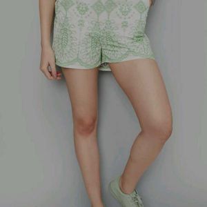 Women Embroidered Short