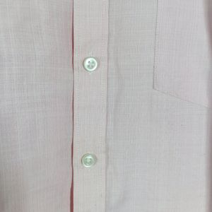 Pink Plain Formal Shirt (Men)