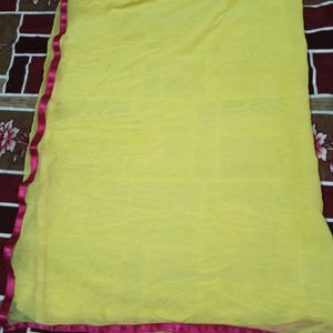 yellow plain dupatta