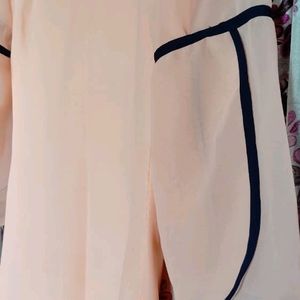 Kurti In Dark Peach Colour