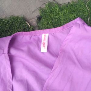 Purple Crop Top