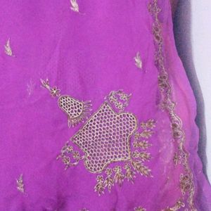 Purple Designer Saree