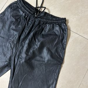 Leather Joggers