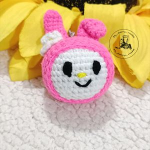 Amigurumi Mymelody Face Keychain