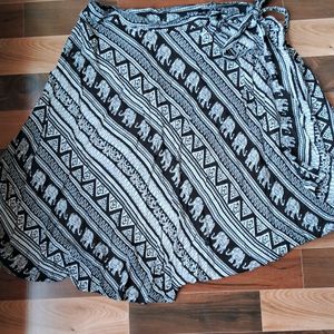 Drap Midi Skirt