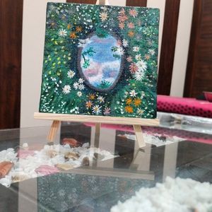 Painting Window to the Sky( Mini Canvas)