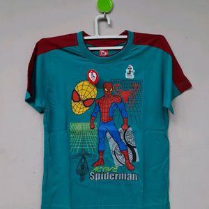 Spiderman Printed Tshirt With Tag