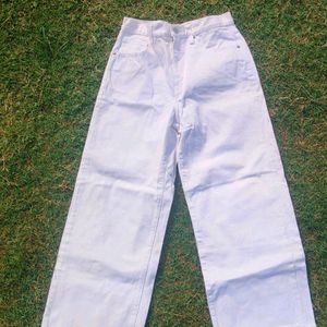 White Denim Pant