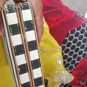 Black & White Clutch/Sling Bag