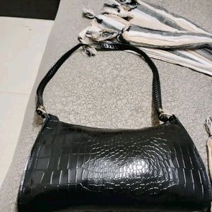 Black Sling Bag Cute Leather