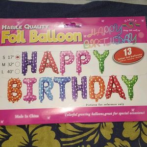 happy birthday foil balloon