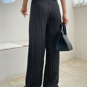 Black Strip Trouser