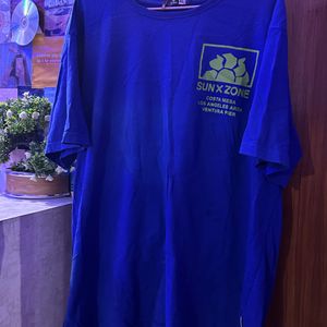 Blue Oversized Aesthetic T Shirt