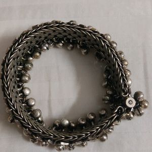 Oxidised Silver Bangle