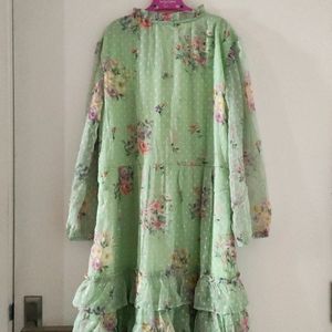 Green Floral Dress