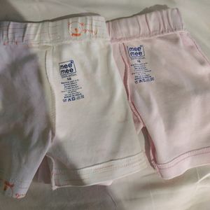 Combo Of Cute Newborn Shorts😍