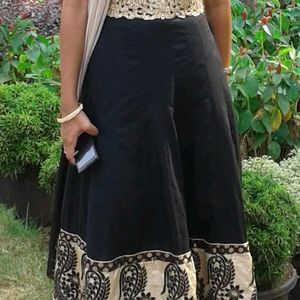 Black Anarkali With Pant