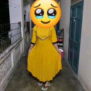 Yellow Anarkali