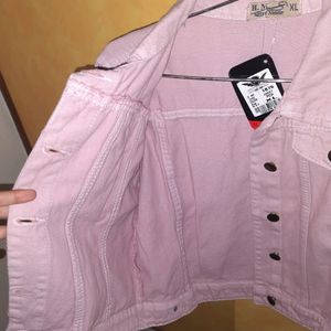 Pink Denim Jacket